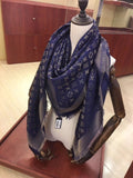 LOUIS VUITTON LV SCARF 140 CM IN WOOL MIX SILK 693008