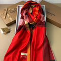BURBERRY SCARF 200 CM IN ORANGE RED CASHMERE 394730