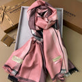 BURBERRY SCARF 200 CM IN ROSE PINK CASHMERE 394727