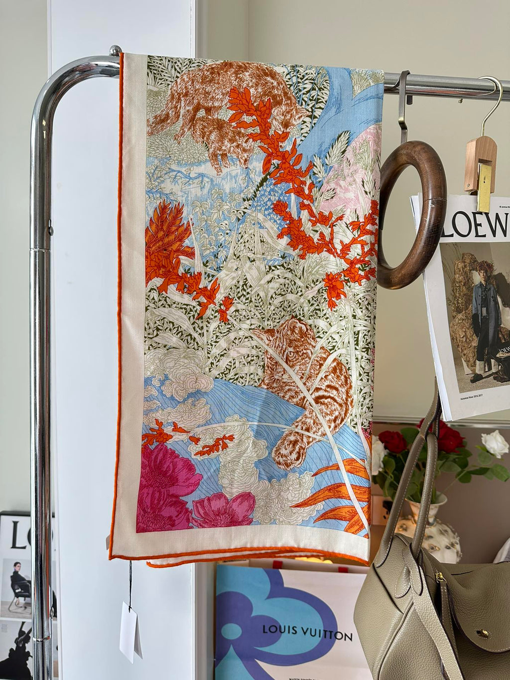 HERMES SCARF 135 CM COLORFUL 393104