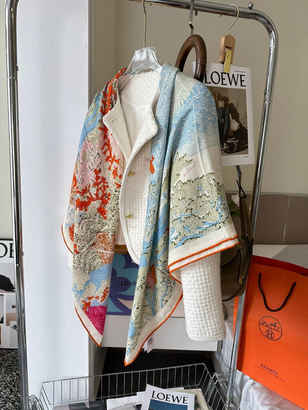 HERMES SCARF 135 CM COLORFUL 393104
