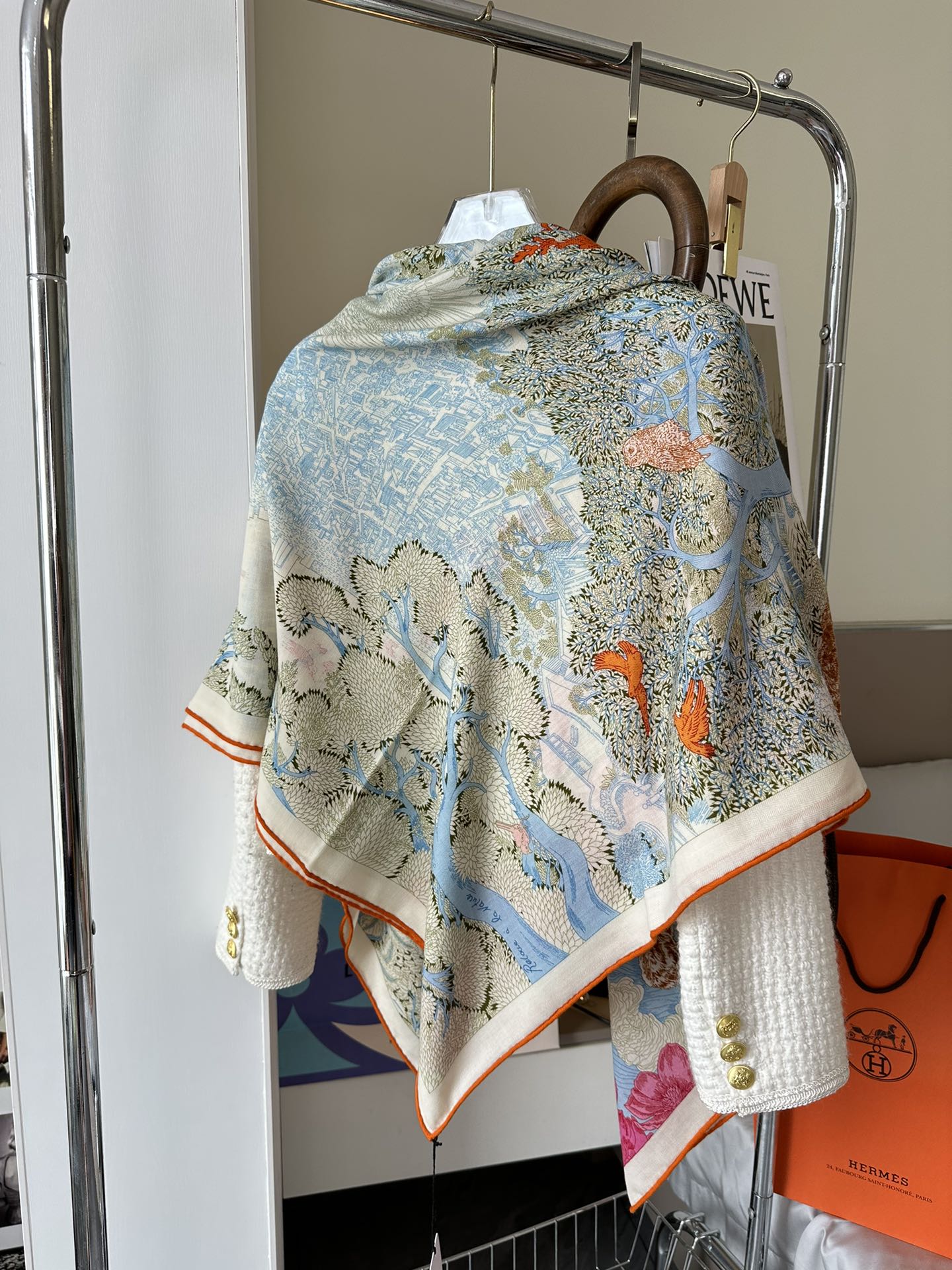 HERMES SCARF 135 CM COLORFUL 393104