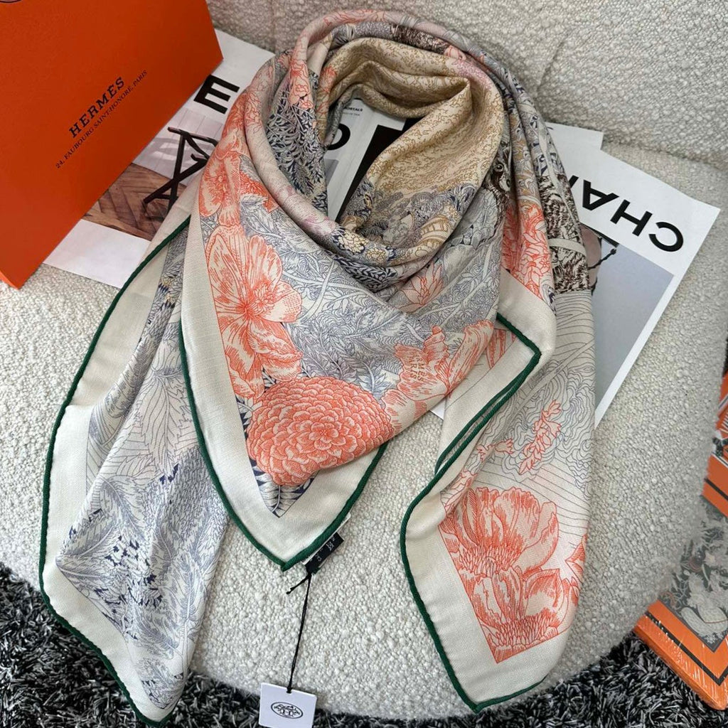 HERMES SCARF 135 CM COLORFUL 393105