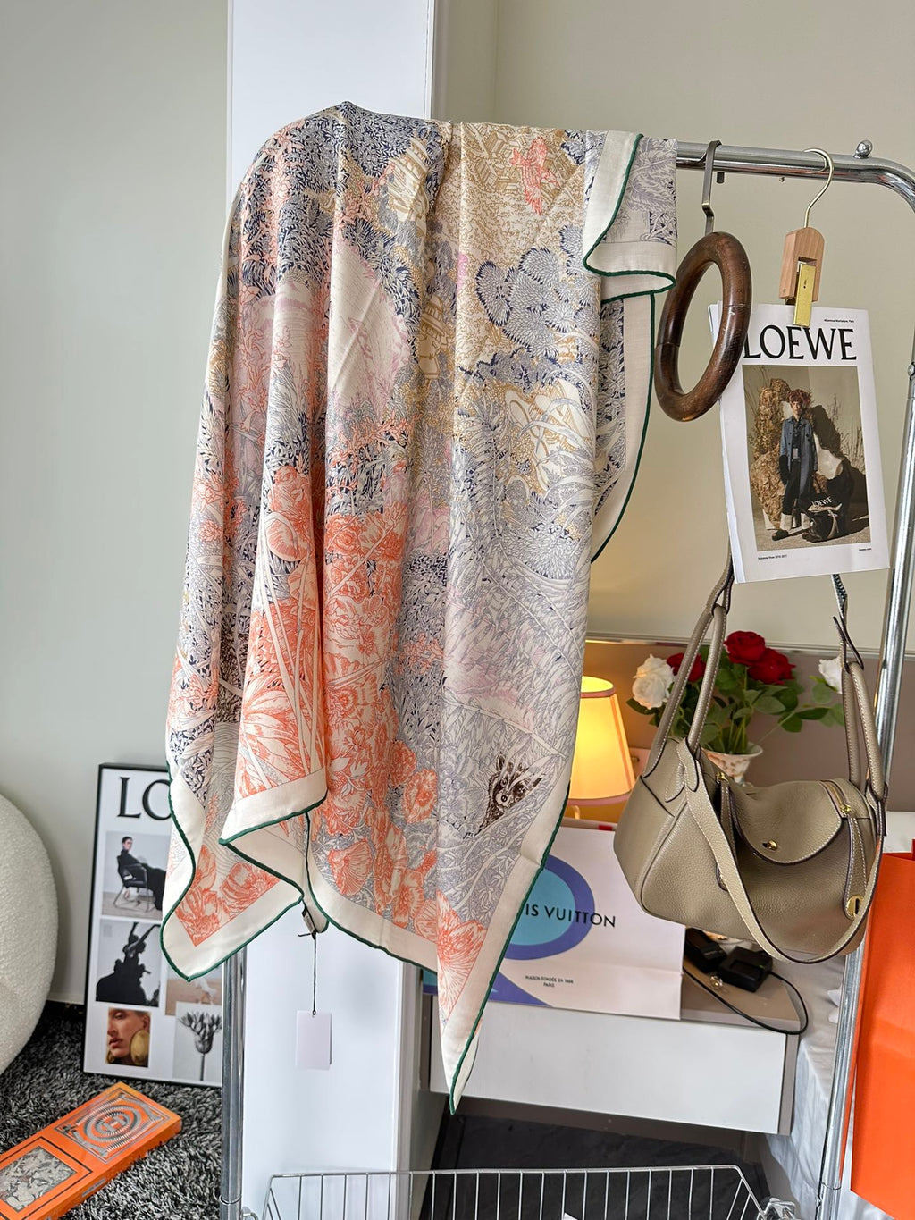 HERMES SCARF 135 CM COLORFUL 393105