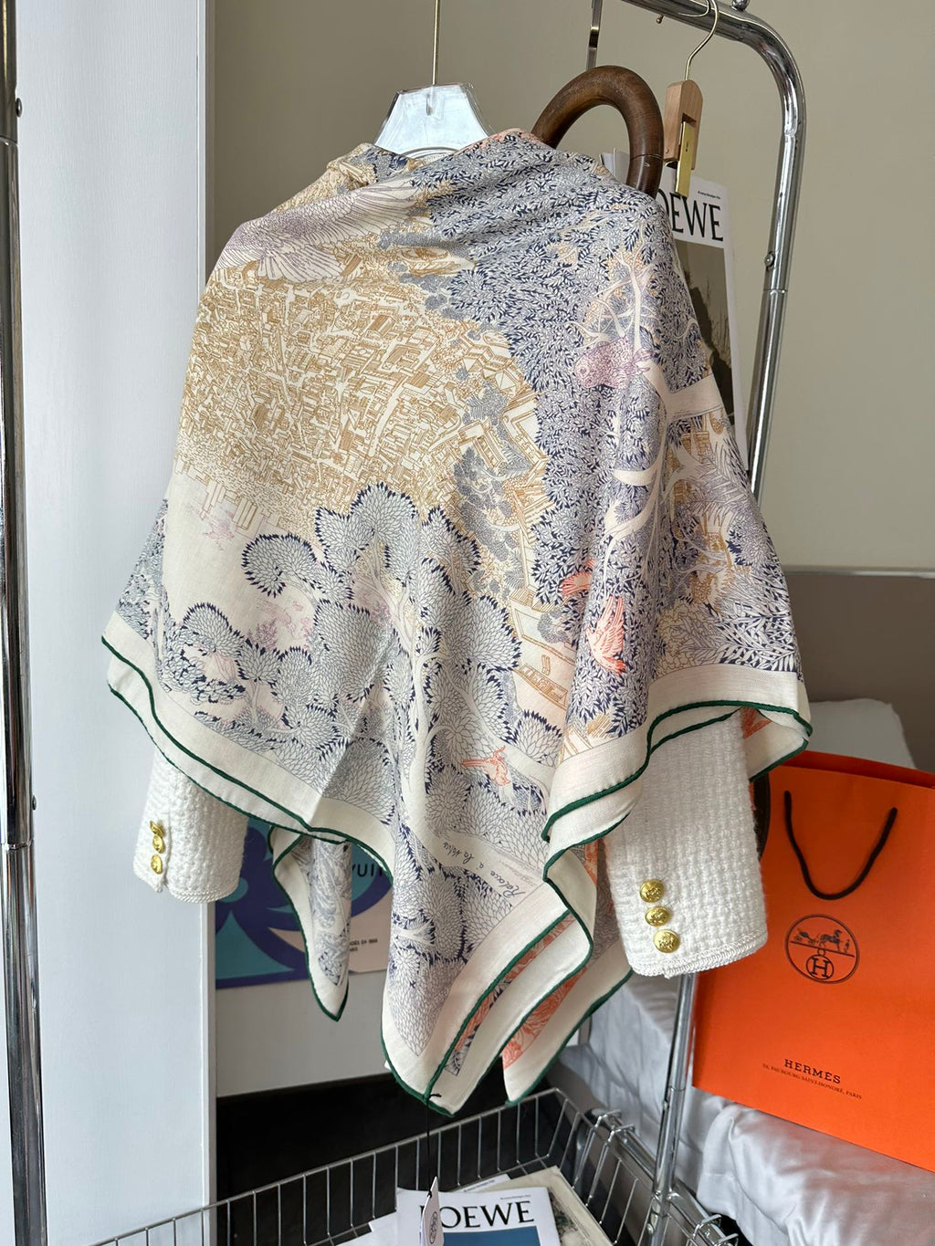 HERMES SCARF 135 CM COLORFUL 393105