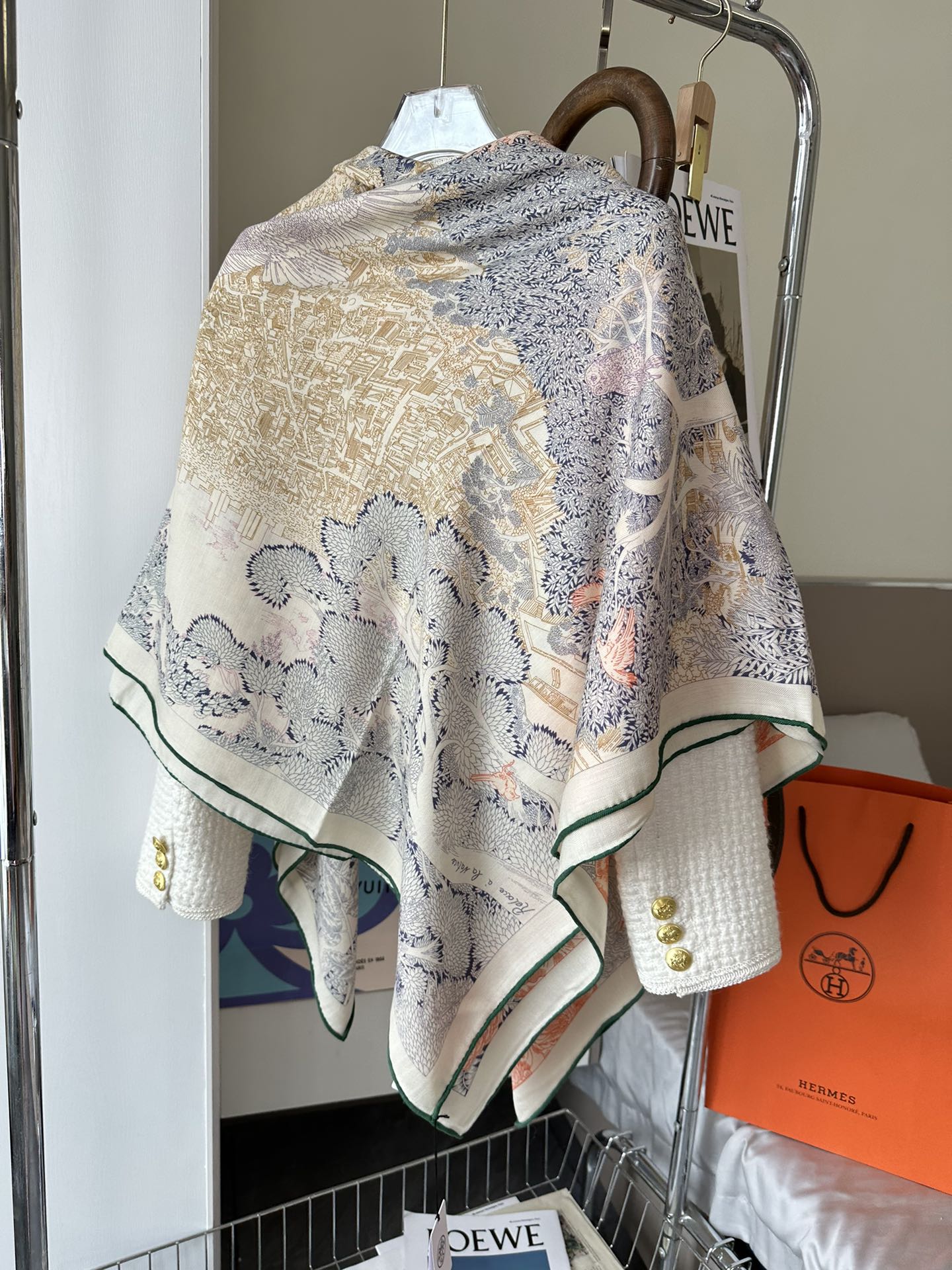 HERMES SCARF 135 CM COLORFUL 393105
