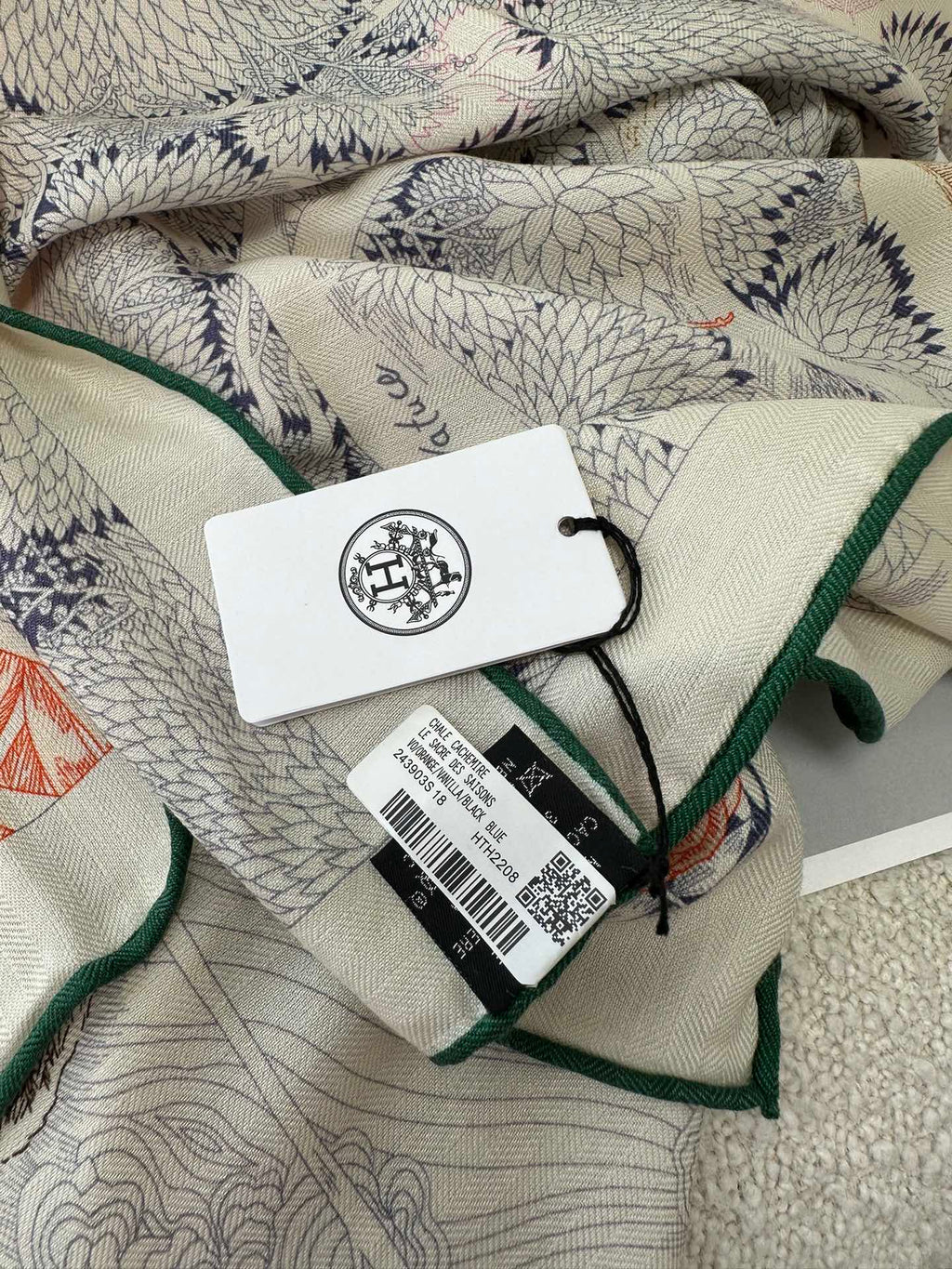 HERMES SCARF 135 CM COLORFUL 393105