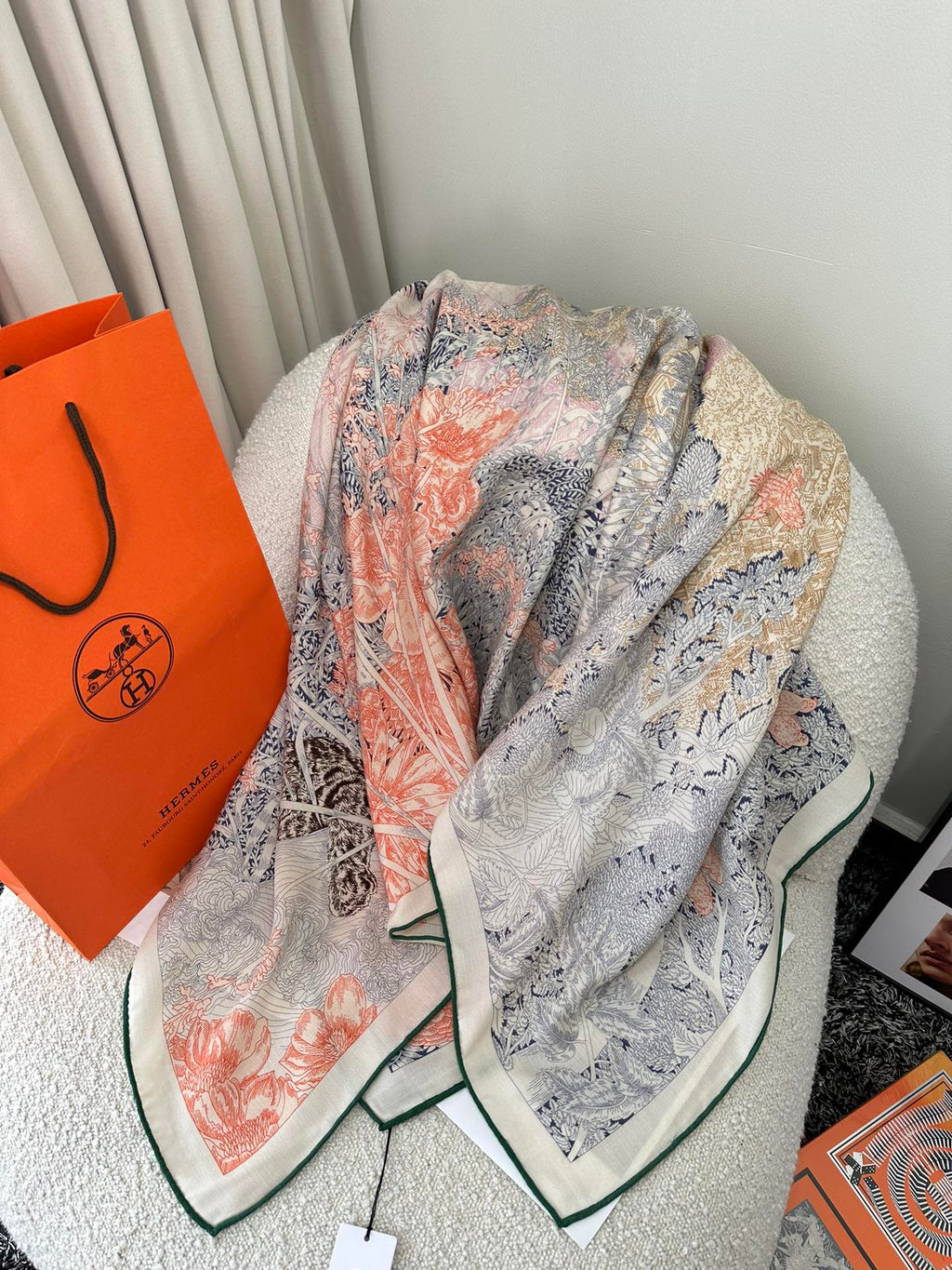 HERMES SCARF 135 CM COLORFUL 393105