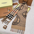 BURBERRY SCARF 168 CM IN CAMEL BEIGE CASHMERE 410088