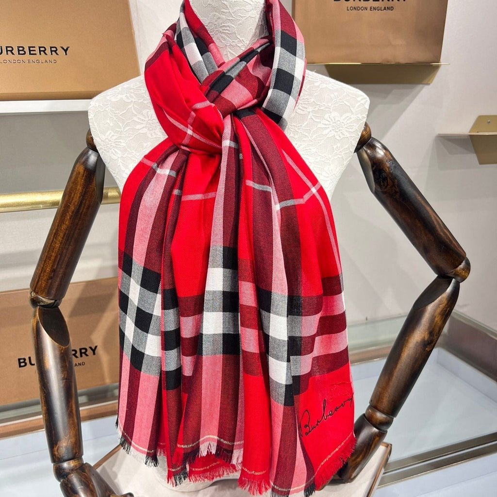 BURBERRY BBR SCARF 200 CM IN CASHMERE 490987