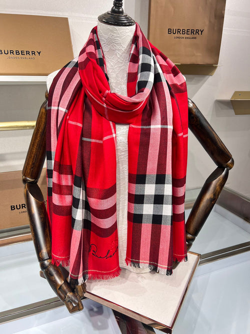BURBERRY BBR SCARF 200 CM IN CASHMERE 490987