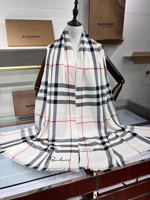 BURBERRY BBR SCARF 200 CM IN CASHMERE 490988