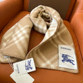 BURBERRY CHECK WOOL 182 CM SCARF CAMEL BROWN 405051