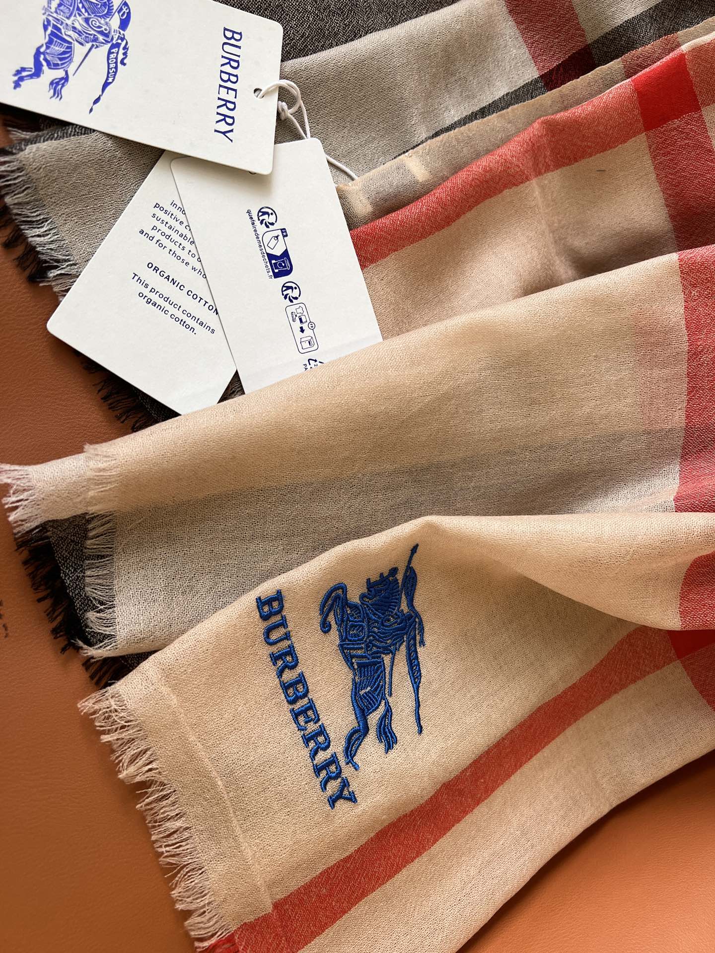 BURBERRY BBR SCARF 200 CM IN CASHMERE 492287