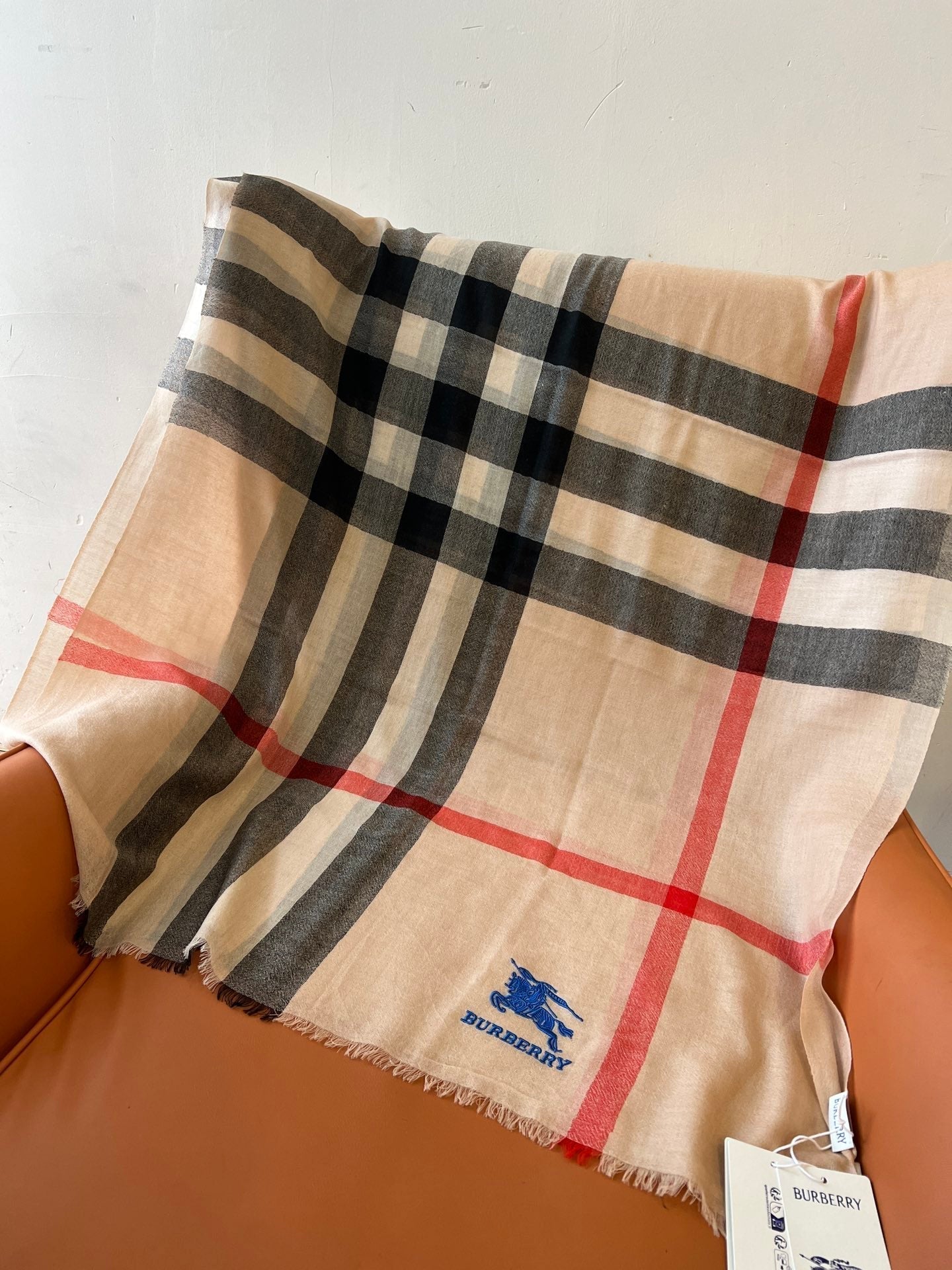 BURBERRY BBR SCARF 200 CM IN CASHMERE 492287