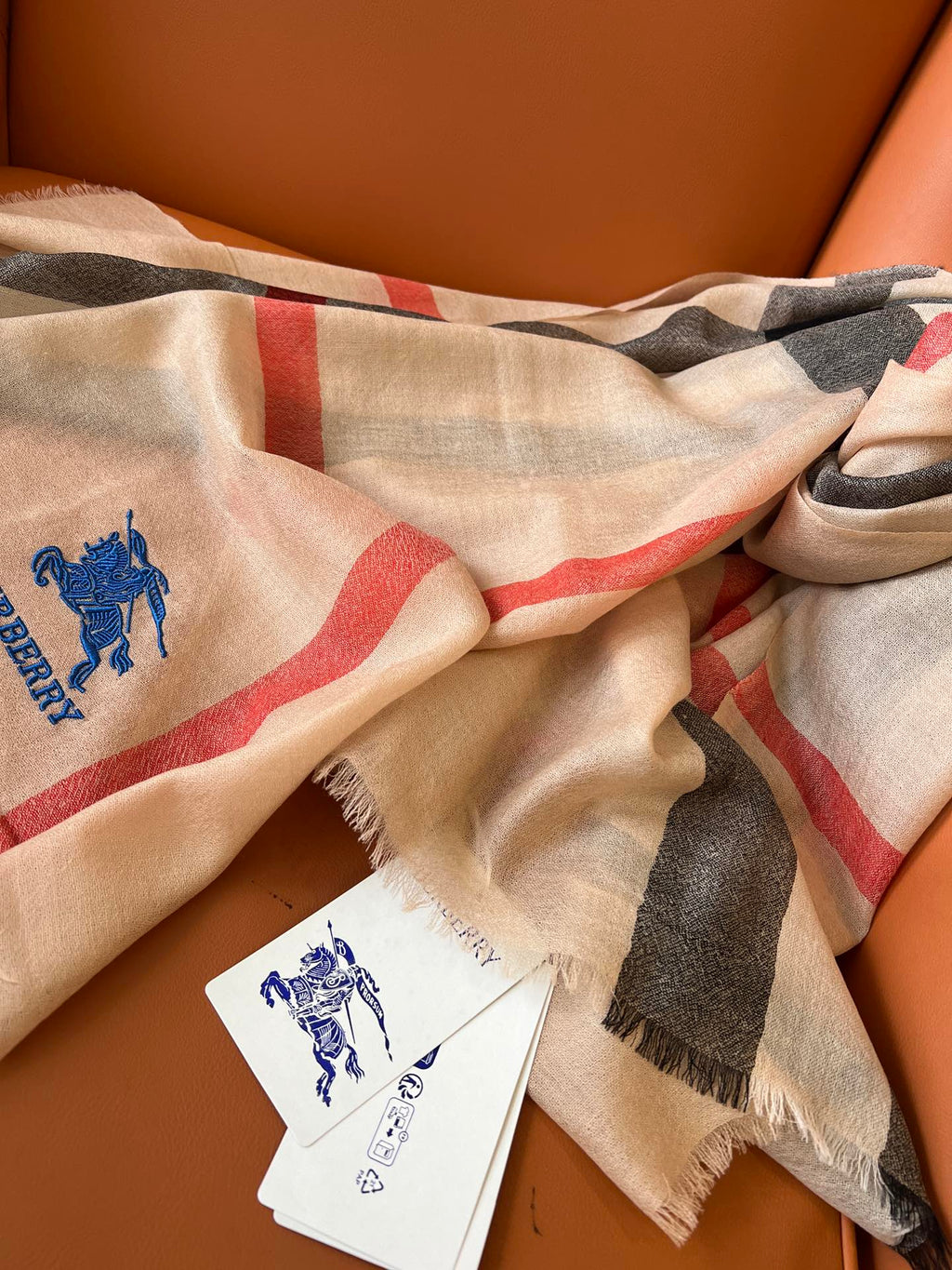 BURBERRY BBR SCARF 200 CM IN CASHMERE 492287