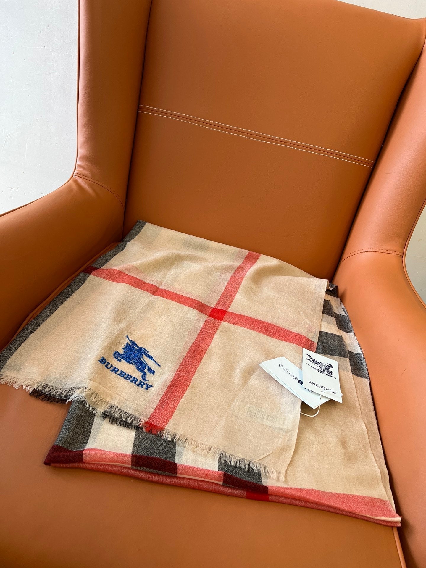 BURBERRY BBR SCARF 200 CM IN CASHMERE 492287