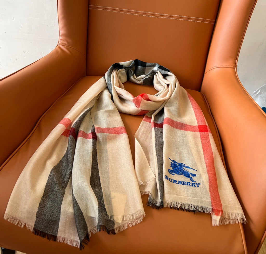 BURBERRY BBR SCARF 200 CM IN CASHMERE 492287