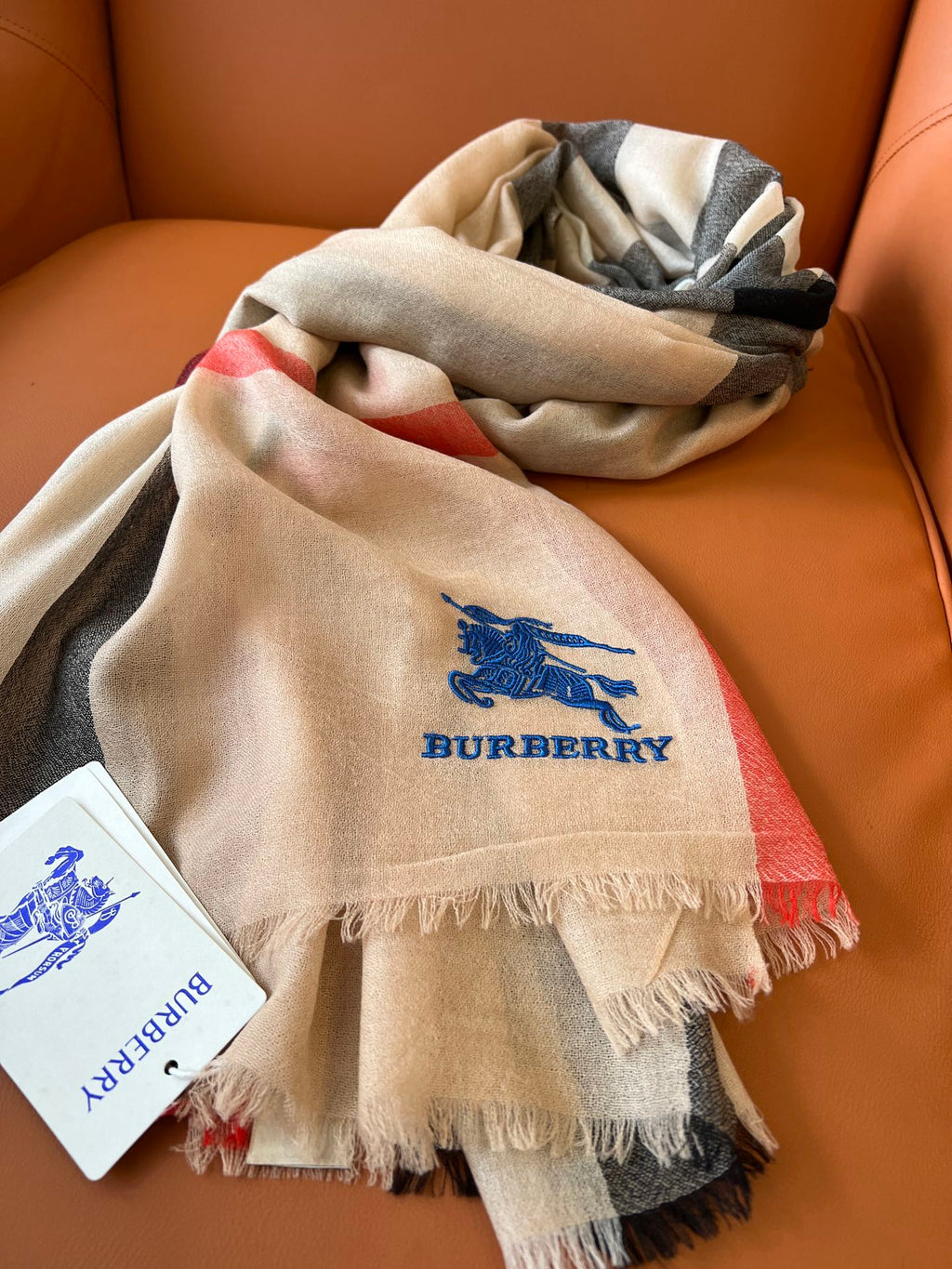 BURBERRY BBR SCARF 200 CM IN CASHMERE 492287