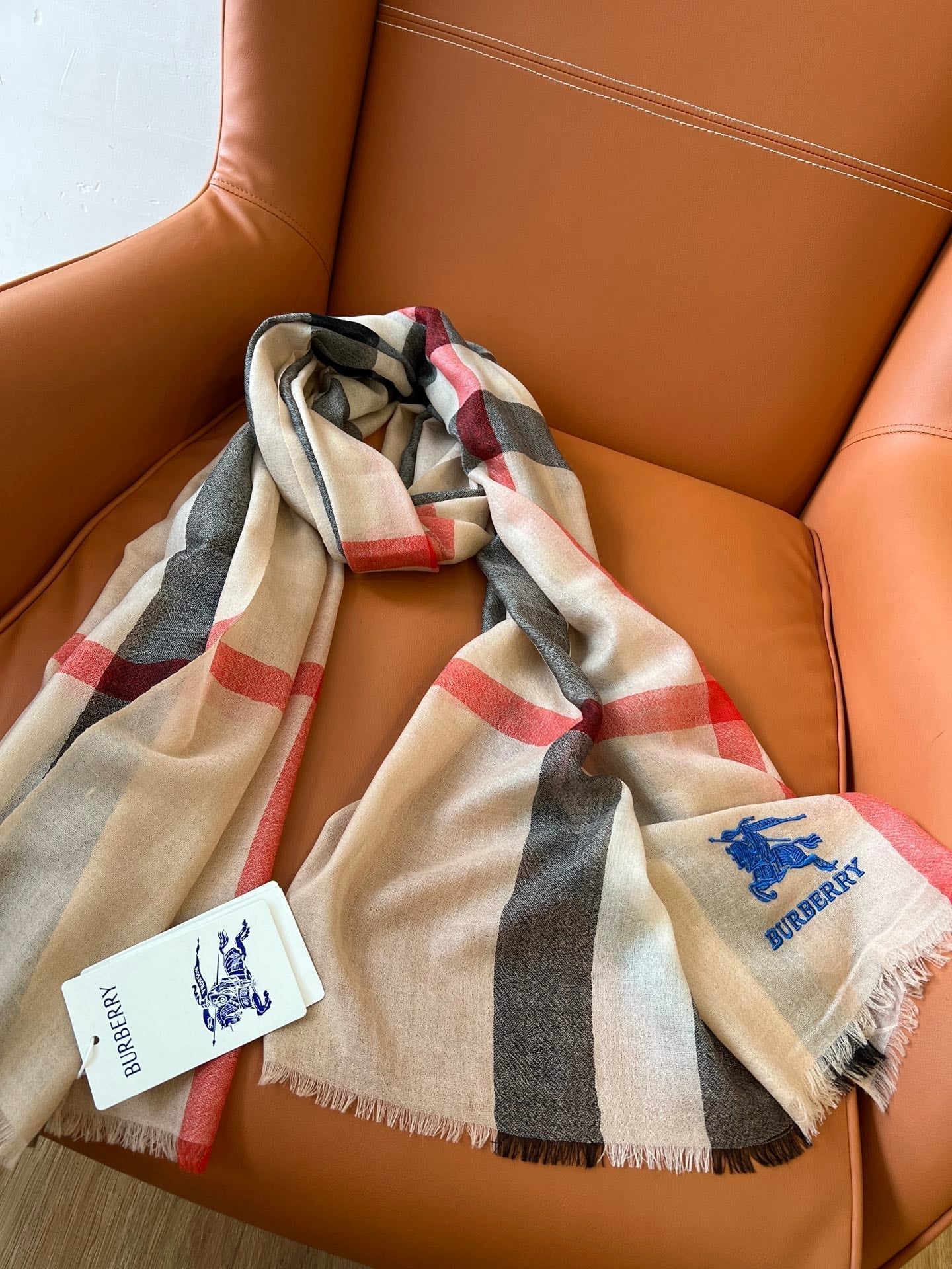 BURBERRY BBR SCARF 200 CM IN CASHMERE 492287