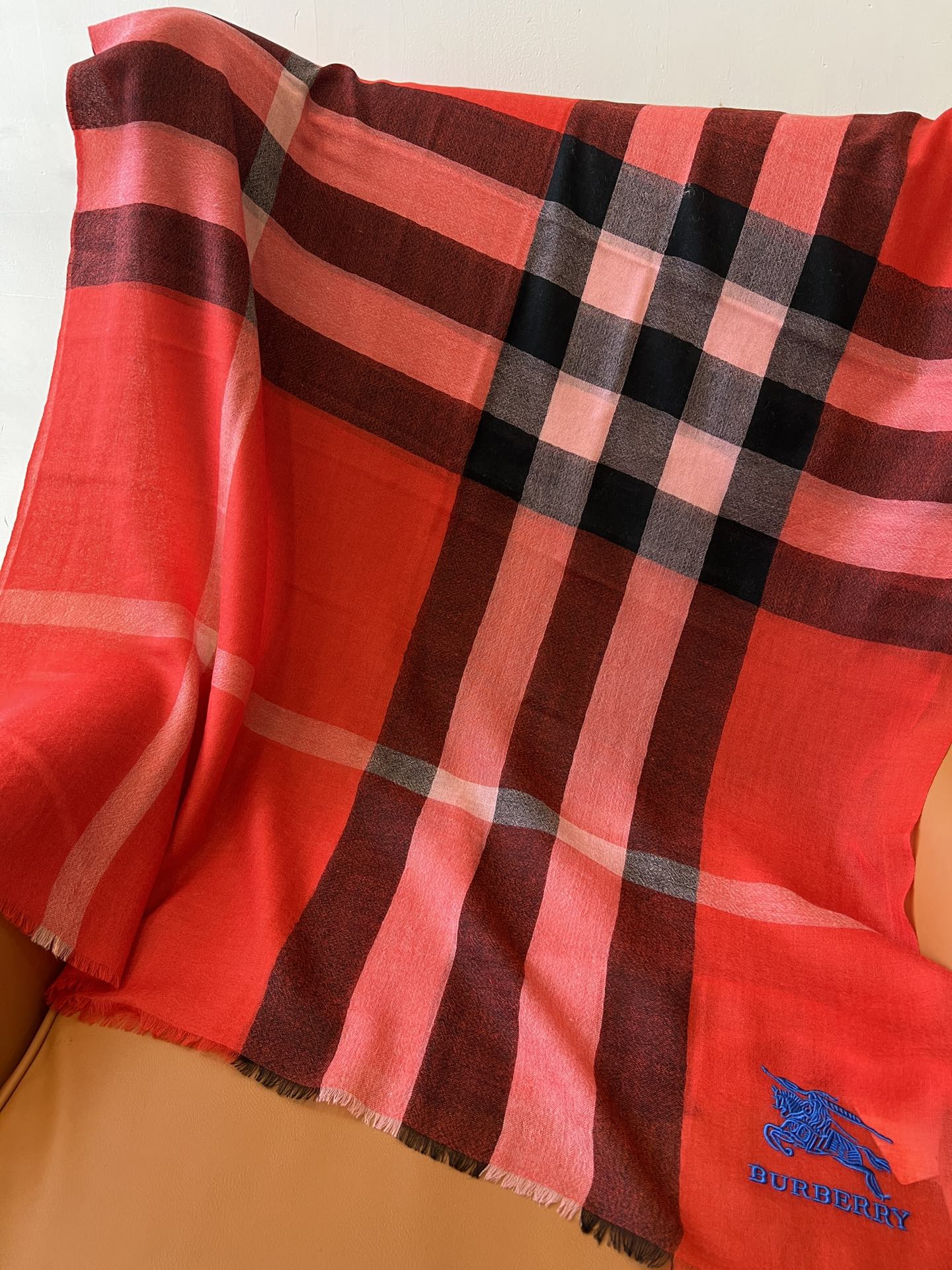 BURBERRY BBR SCARF 200 CM IN CASHMERE 492286