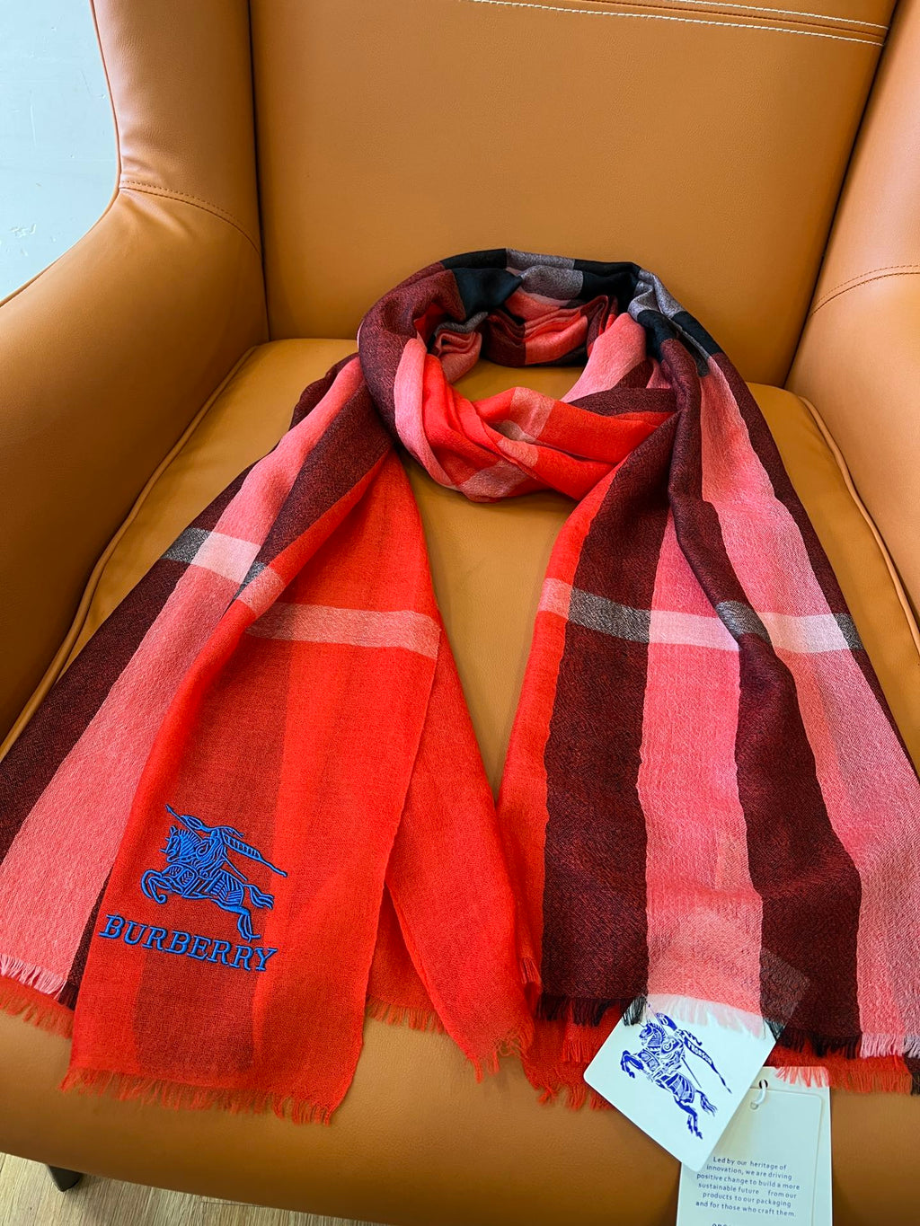 BURBERRY BBR SCARF 200 CM IN CASHMERE 492286