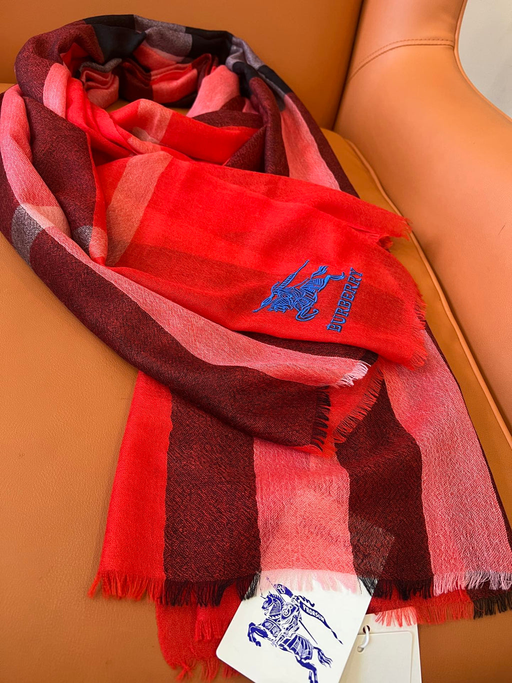 BURBERRY BBR SCARF 200 CM IN CASHMERE 492286