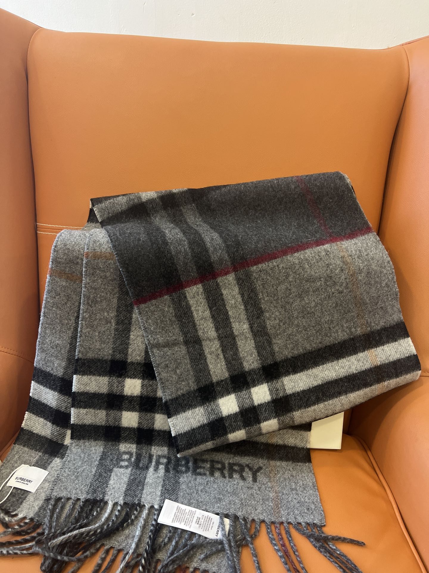 BURBERRY BBR SCARF 168 CM IN CASHMERE 489961