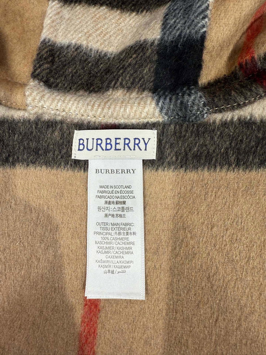 BURBERRY BBR SCARF IN CASHMERE 732154
