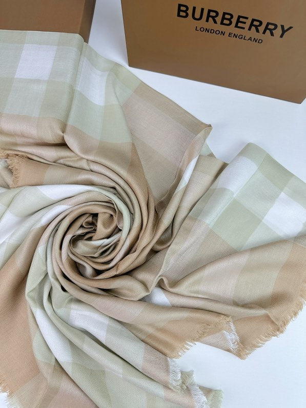 BURBERRY BBR SCARF 200 CM IN CASHMERE 740383