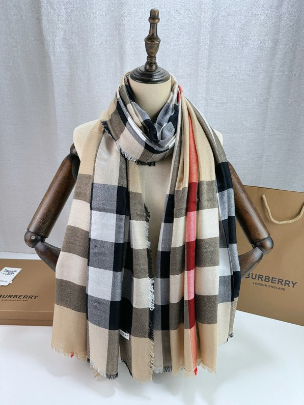 BURBERRY BBR SCARF 200 CM IN CASHMERE 740384