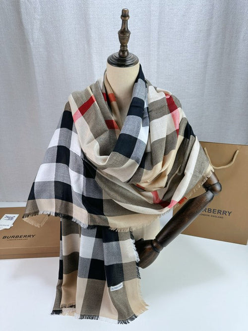 BURBERRY BBR SCARF 200 CM IN CASHMERE 740384