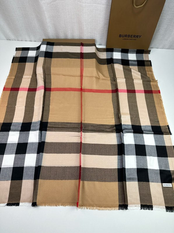 BURBERRY BBR SCARF 200 CM IN CASHMERE 740386