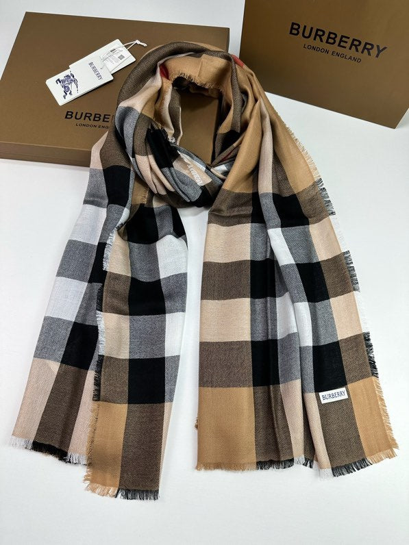 BURBERRY BBR SCARF 200 CM IN CASHMERE 740386