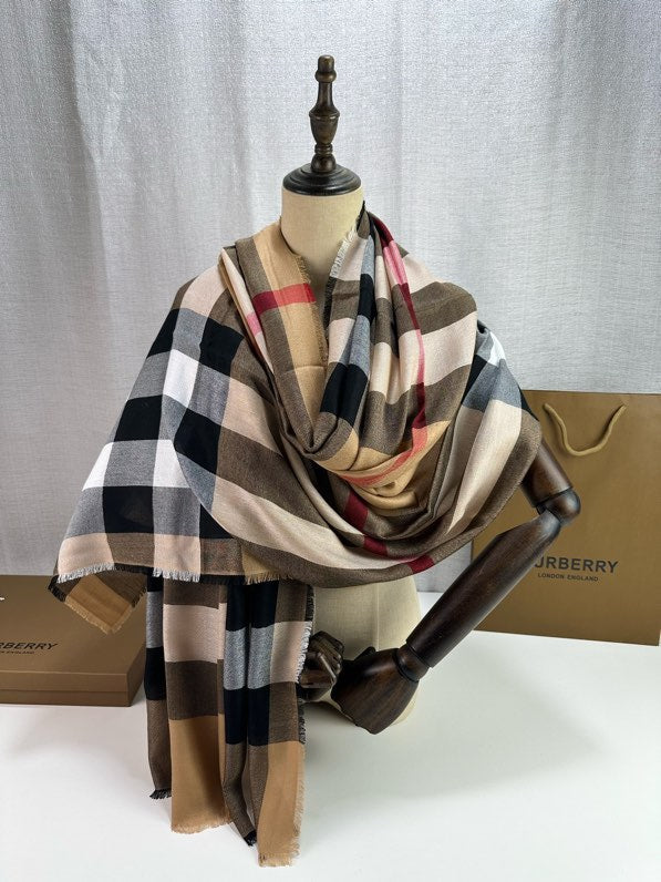 BURBERRY BBR SCARF 200 CM IN CASHMERE 740386