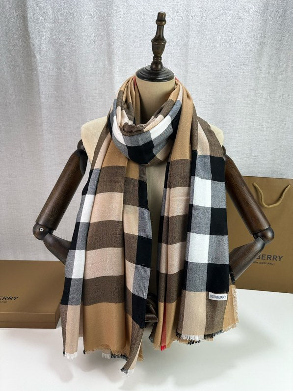 BURBERRY BBR SCARF 200 CM IN CASHMERE 740386