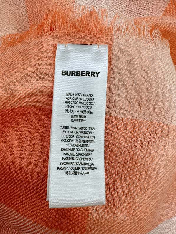 BURBERRY BBR SCARF 200 CM IN CASHMERE 740387