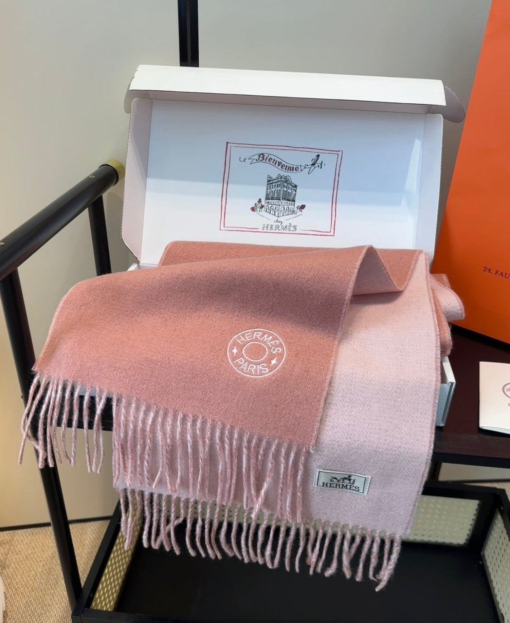 HERMES HERMES 25S SCARF 190 IN CASERE 854621