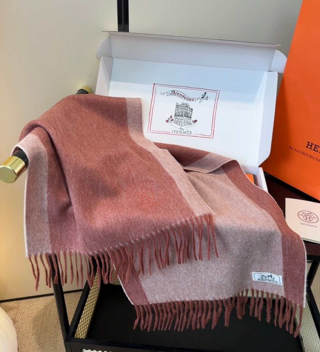 HERMES HERMES 25S SCARF 190 IN CASERE 854634