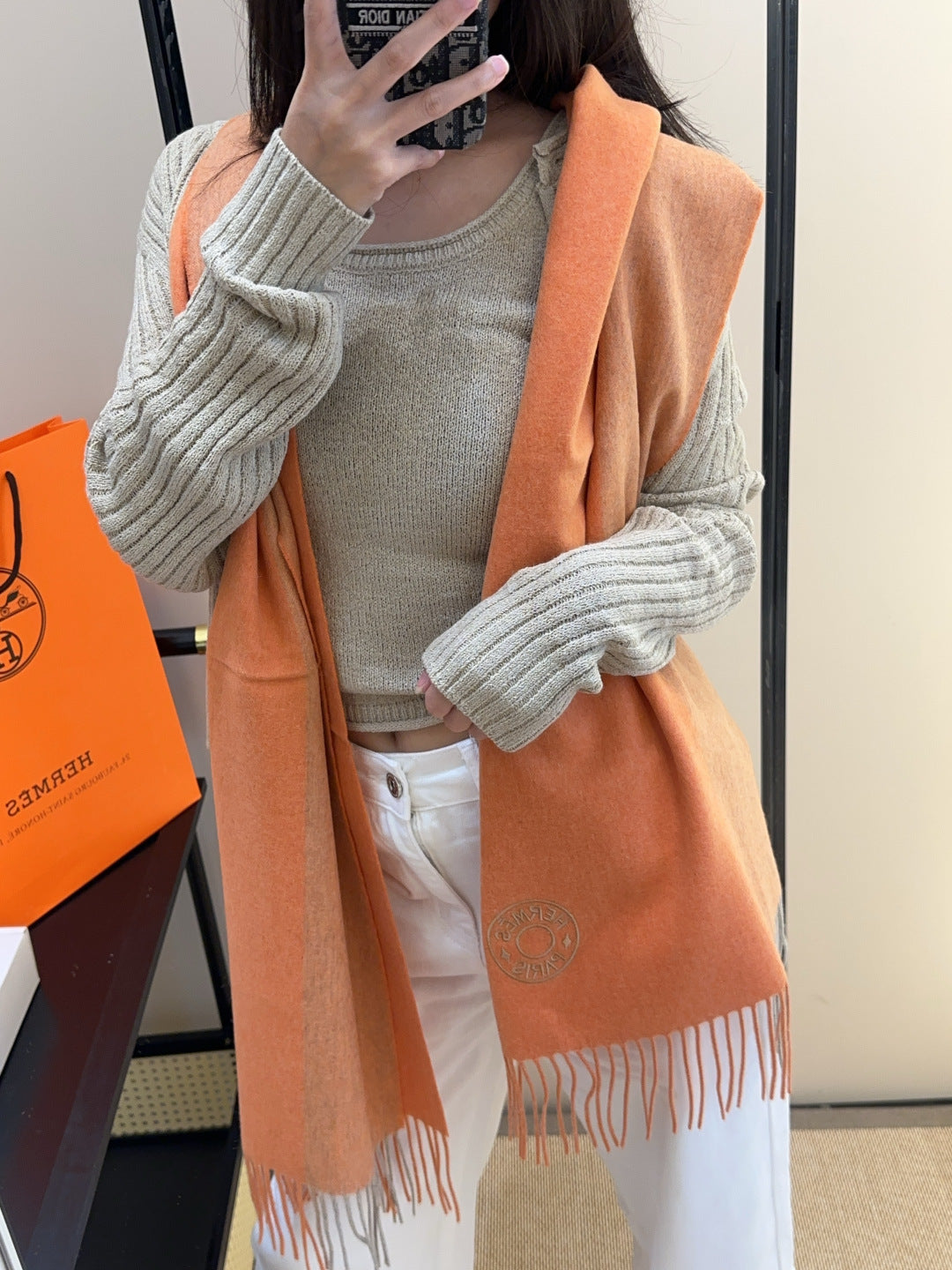HERMES HERMES 25S SCARF 190 IN CASERE 986050