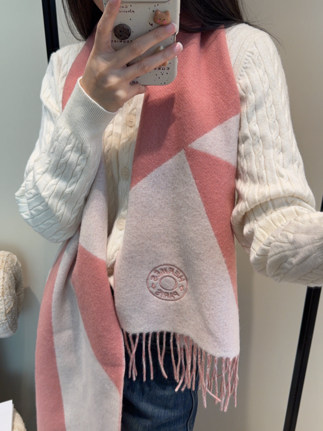 HERMES HERMES 25S SCARF 190 IN CASERE 989783
