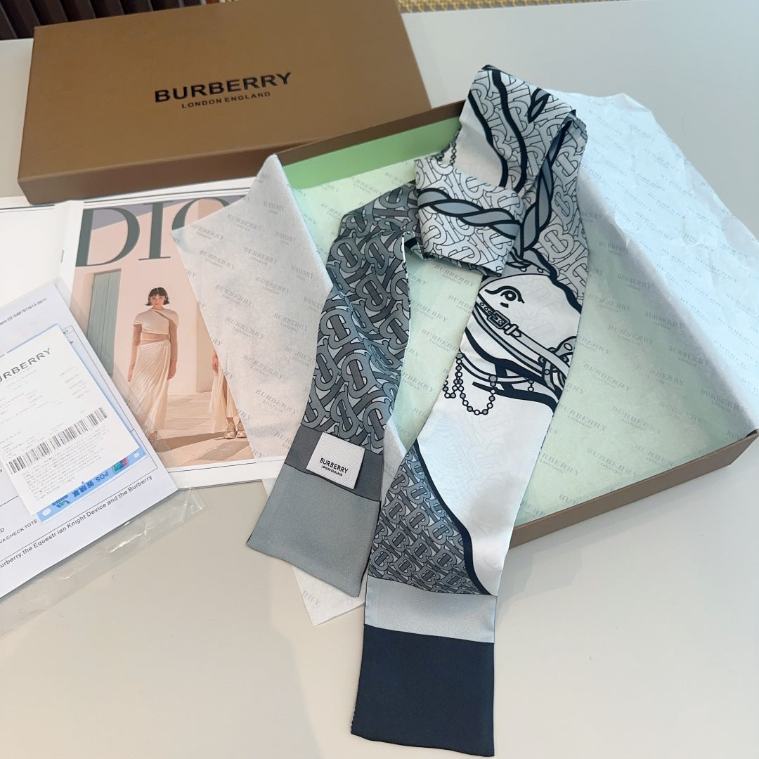 BURBERRY BBR RIBBON 160 CM IN SILK 583532