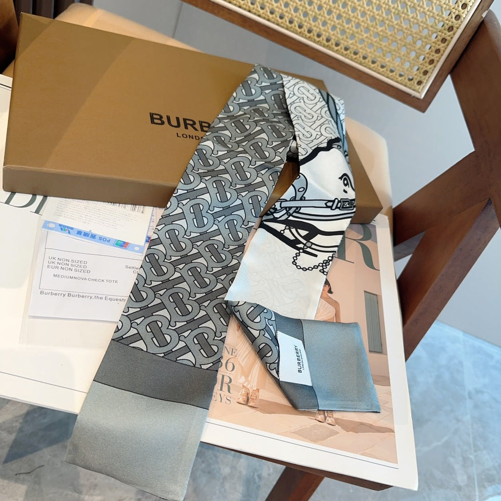 BURBERRY BBR RIBBON 160 CM IN SILK 583532
