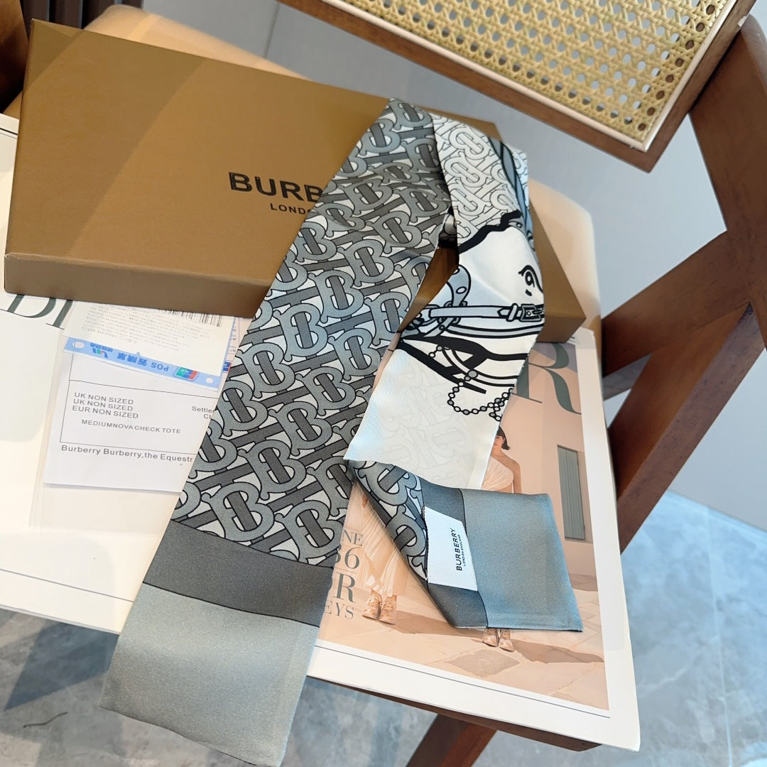 BURBERRY BBR RIBBON 160 CM IN SILK 583532