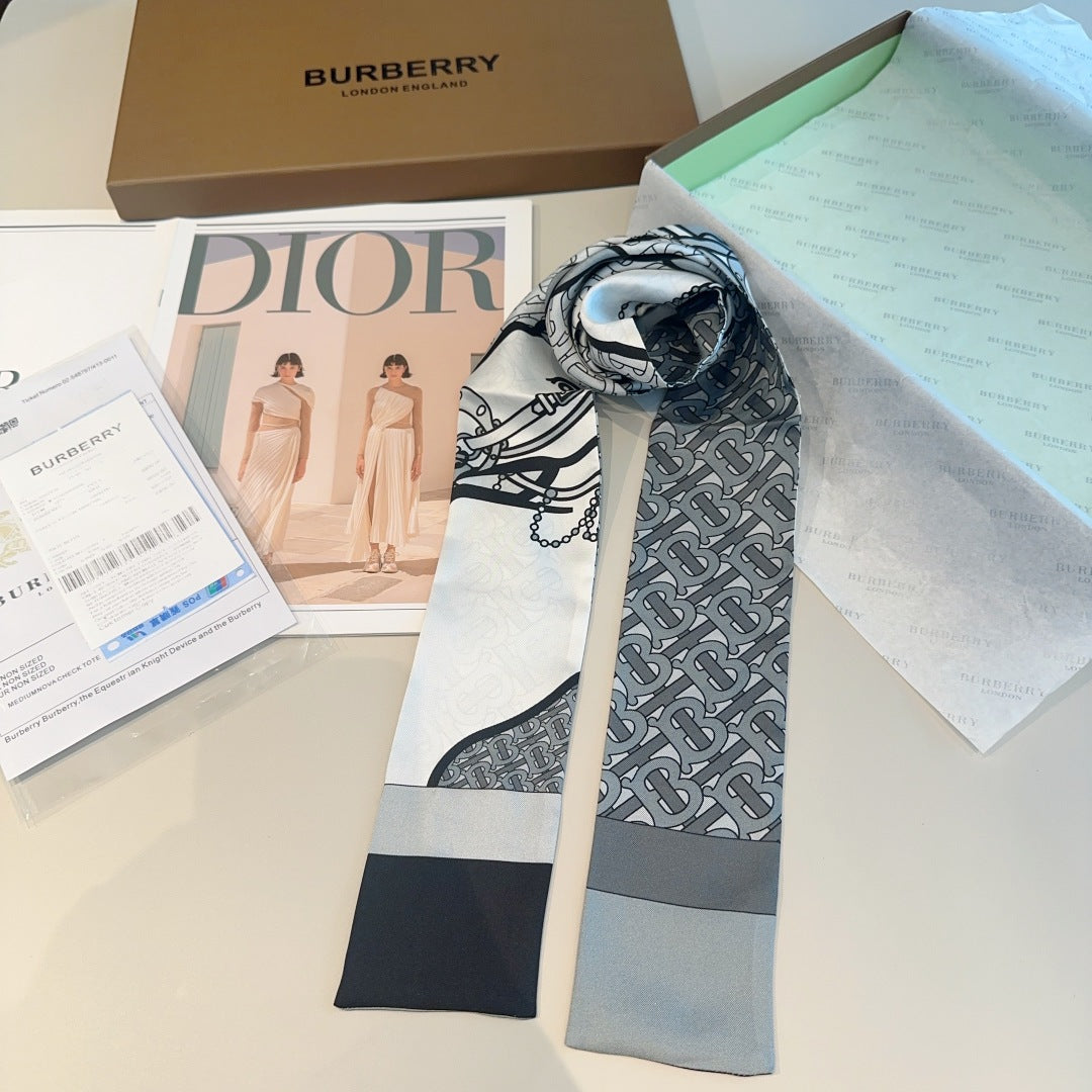BURBERRY BBR RIBBON 160 CM IN SILK 583532