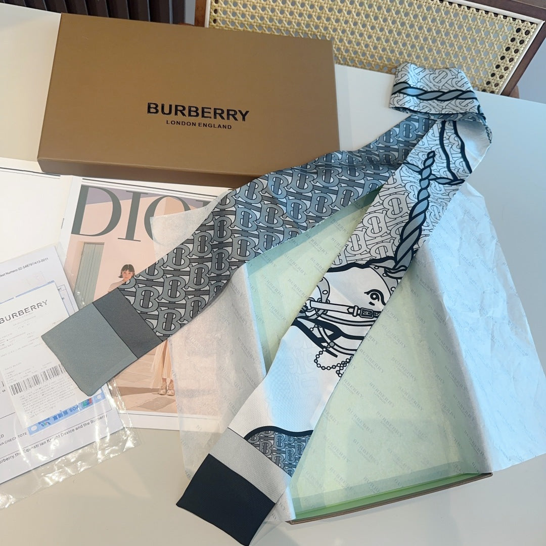BURBERRY BBR RIBBON 160 CM IN SILK 583532