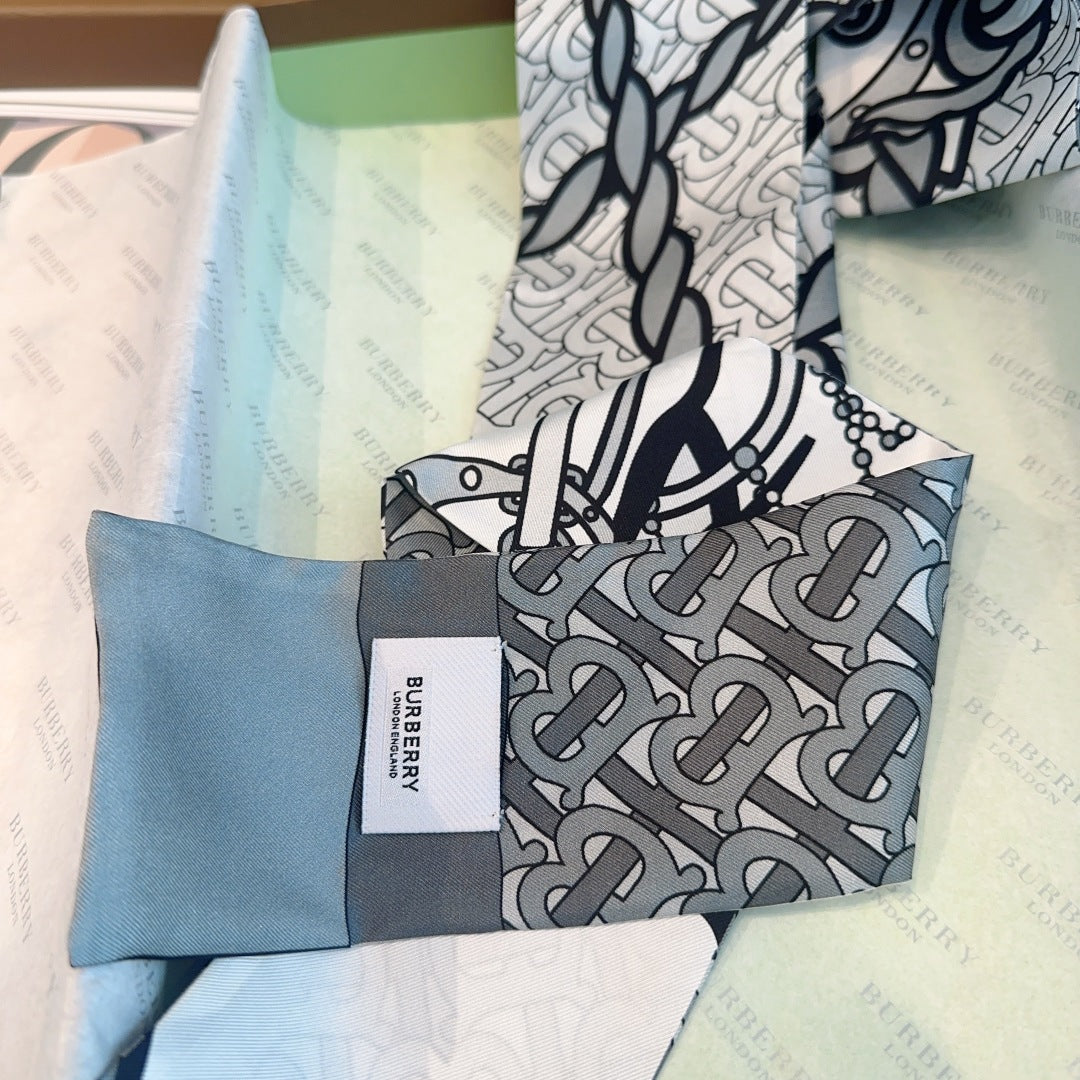 BURBERRY BBR RIBBON 160 CM IN SILK 583532
