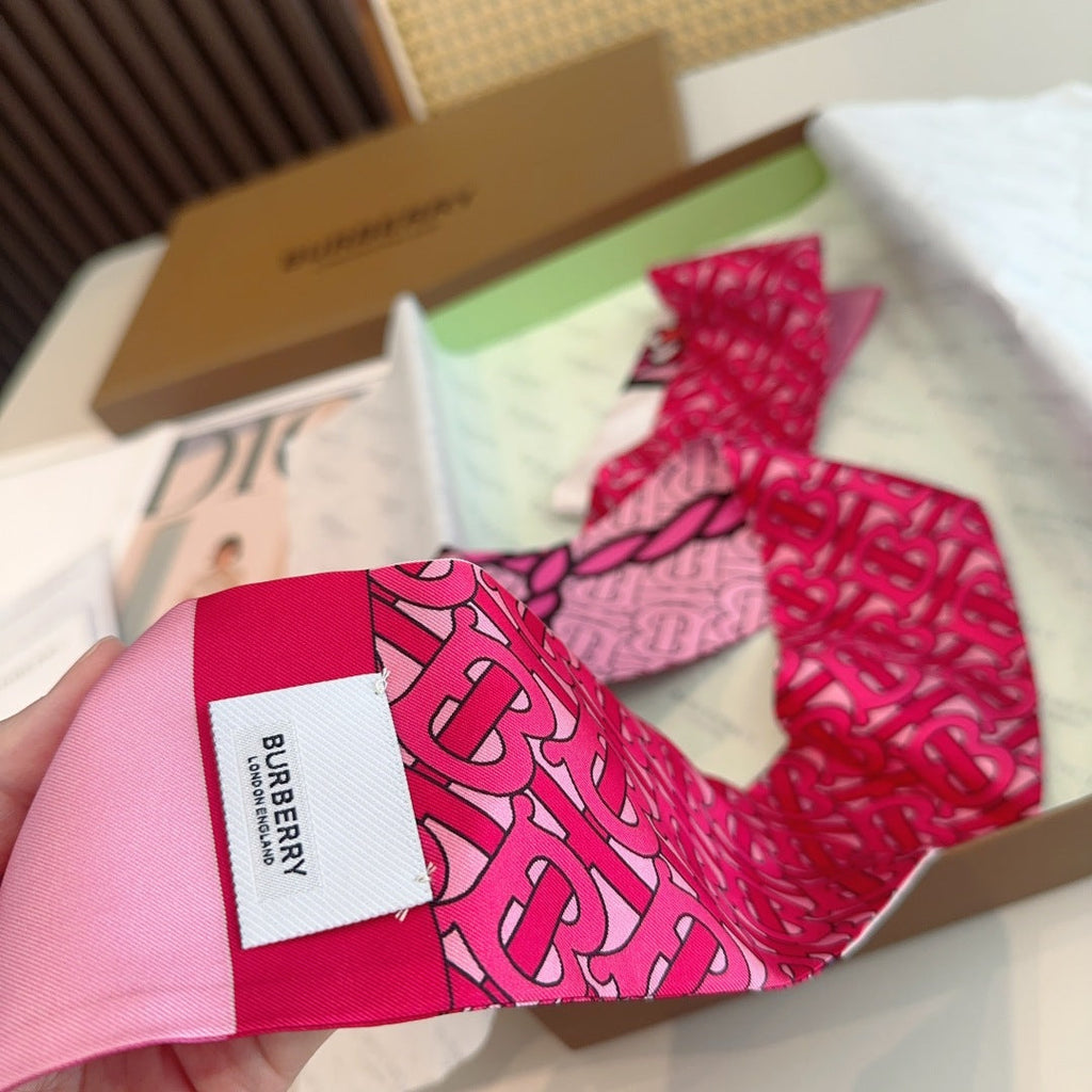 BURBERRY BBR RIBBON 160 CM IN SILK 583533
