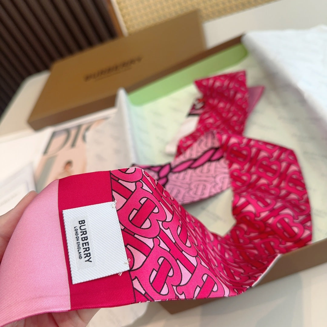 BURBERRY BBR RIBBON 160 CM IN SILK 583533