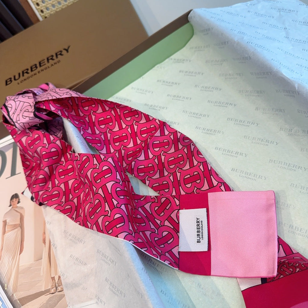 BURBERRY BBR RIBBON 160 CM IN SILK 583533